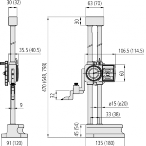 Thước đo cao đồng hồ 0-40" Mitutoyo, 192-153