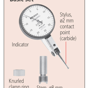 Đồng Hồ So Chân Gập, Dial Test Indicator, Horizontal Type 0,03